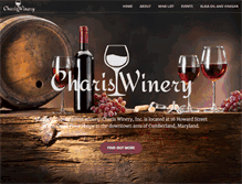 Tablet Screenshot of chariswinery.com